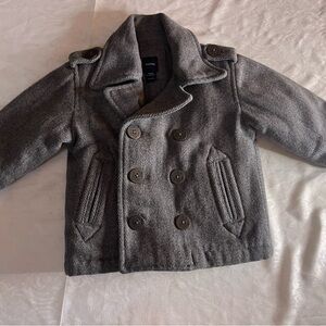 Gray Kids Peacoat baby gap toddler 12/18 mo boys